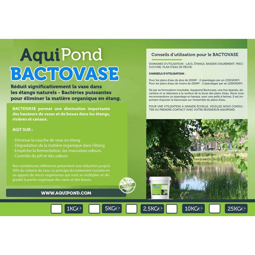 Aquipond Bactovase - 25 Kg - Bactéries pour réduire la vase en étang n —  FOUDEBASSIN.COM