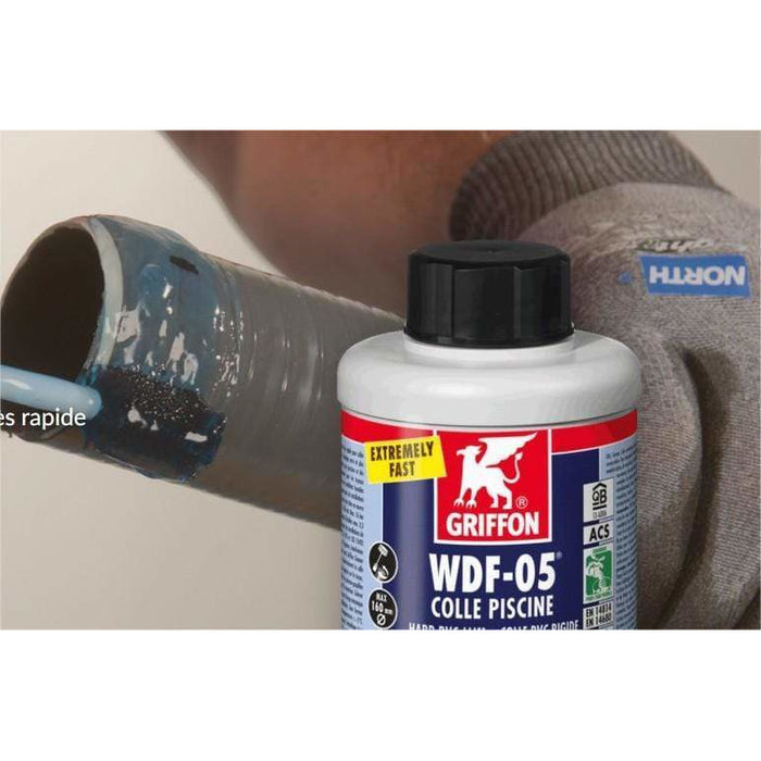 Colle Griffon WDF-05 pour PVC rigide & ABS - Bidon avec pinceau goupil —  FOUDEBASSIN.COM